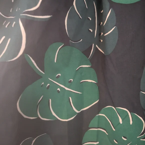 Kate Spade Dark Green Leaf Print Midi Dress - Picture 4 of 8